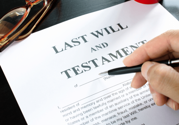 filling out a last will and testamnet with an estate lawyer ontario estate law