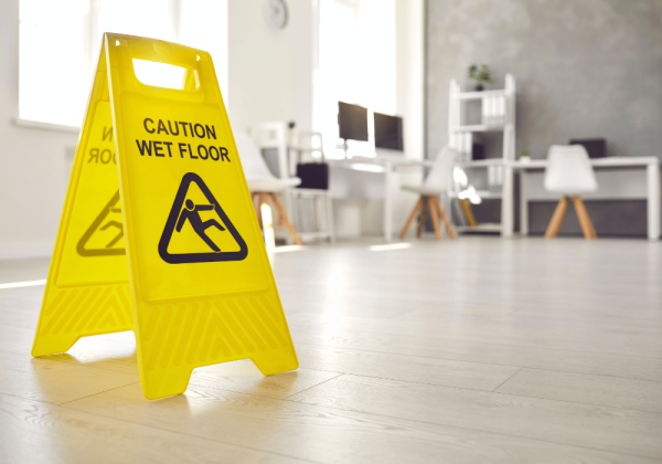 wet floor sign liability in slip and fall accident professional slip and fall personal injury lawyer ontario